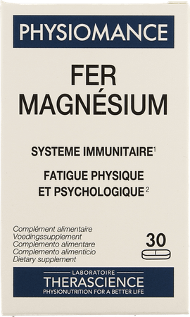 Fer Magnesium Comprimes 30 Physiomance Phy273  -  Therascience