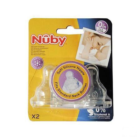 Nuby Antikoliek Speen Voor Standaard Halsfles 1.2.3 Flow 0m +   -  New Valmar