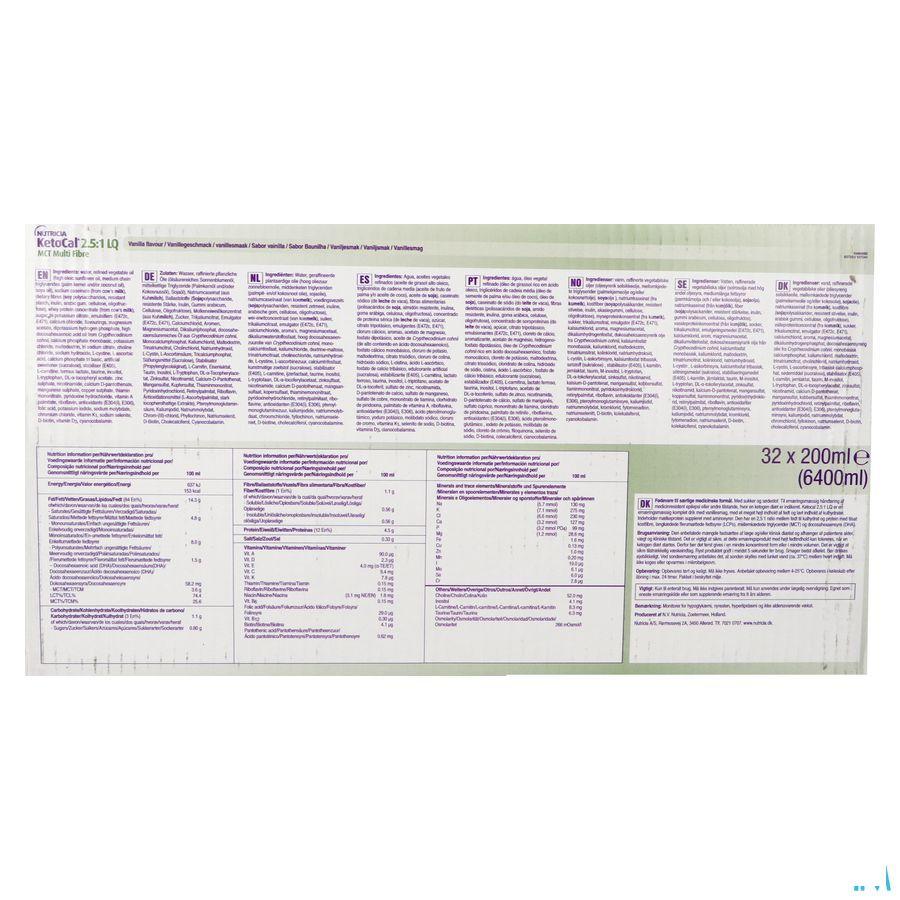 Ketocal 2:5:1 Lq Mct Multi Fibre 32 x 200 ml