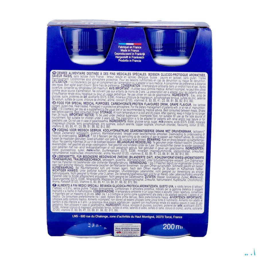 Delical Fruitdrink Druiven 4 x 200 ml