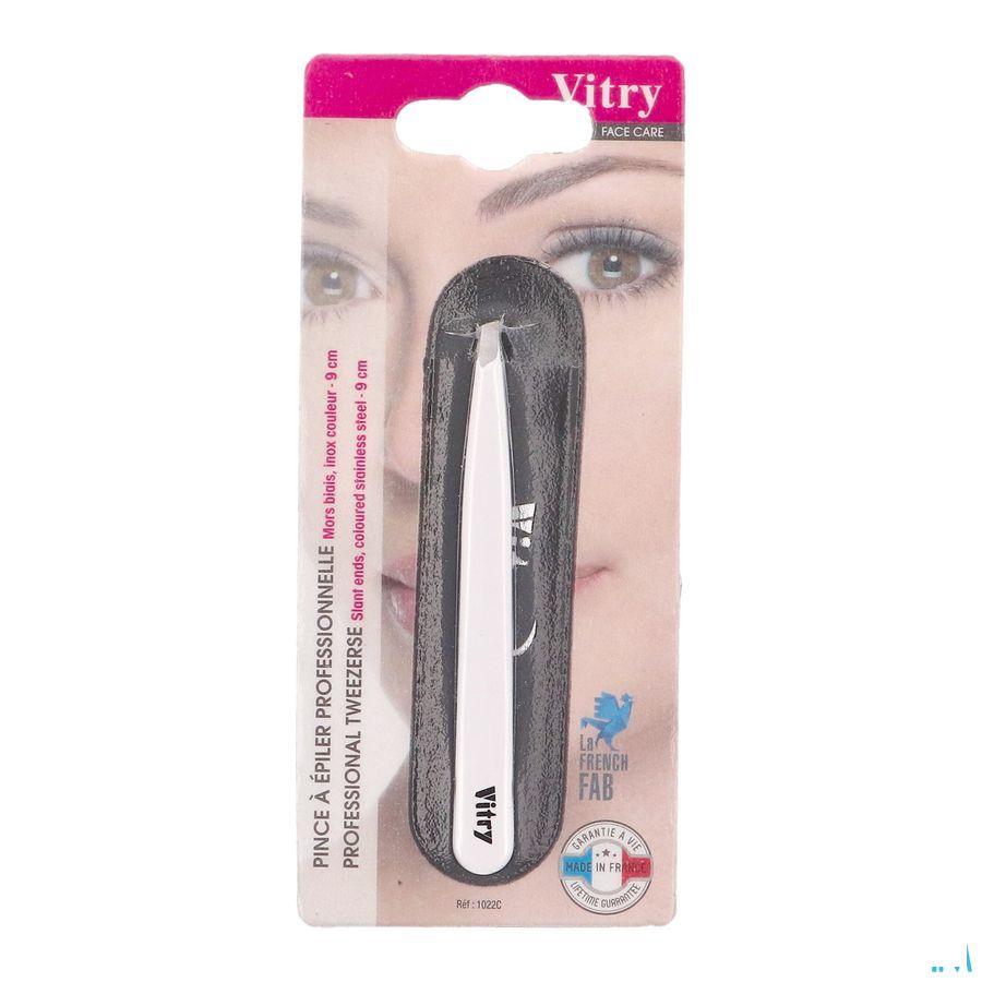 Vitry Classic Pince Epil Prof Oblique Inox 1022  -  Vitry