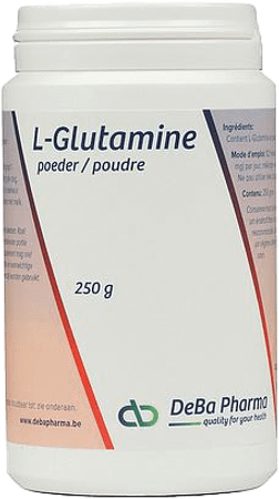 L-glutamine Poeder Oplosbaar 250 gr  -  Deba Pharma