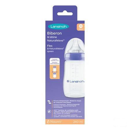 Lansinoh Zuigfl + Speen Nat Wave 75480 2
