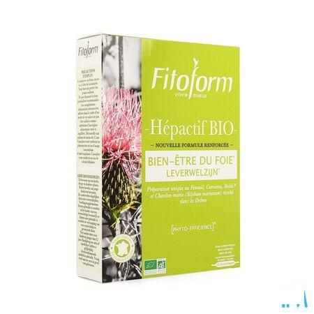 Hepactif Bio Ampoule 20x10 ml Fitoform  -  Bioholistic Diffusion