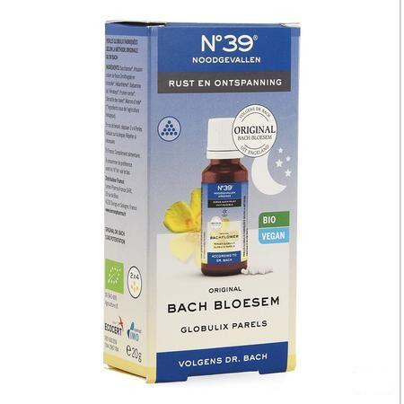 Bachbloesem Bio Nr 39 Noodgevallen Nacht Parels 20 gr  -  Eureka Pharma
