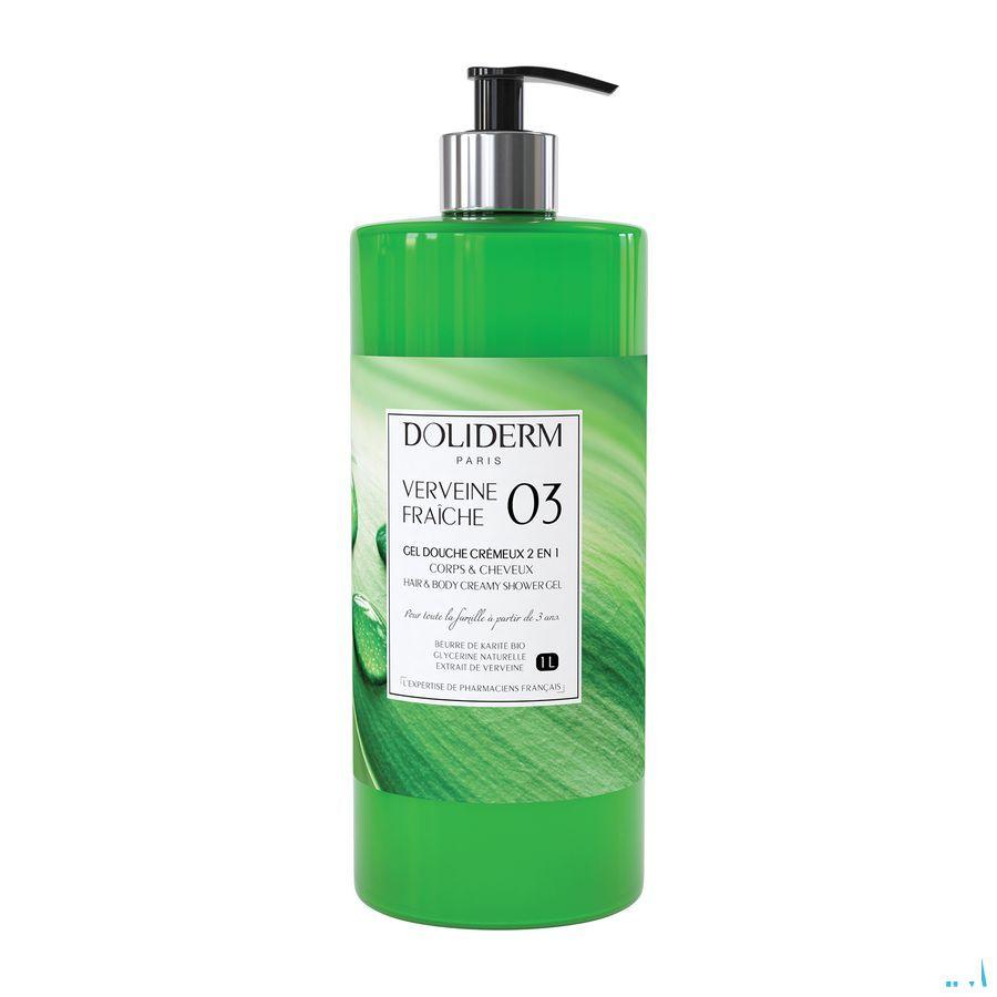 Doliderm Douchegel 2In1 Verveine Fraiche Pompfl 1L
