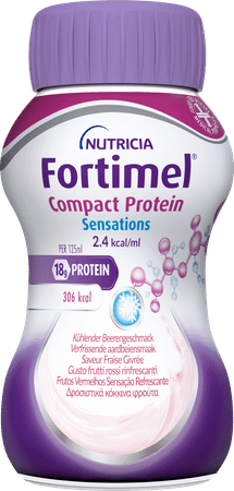 Fortimel Compact Protein Fraise Givree 4 x 125 ml