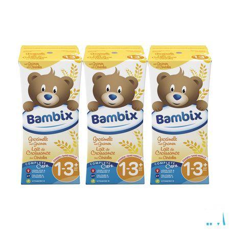 Bambix Lait Croissance Cereales-biscuite 3x200 ml 