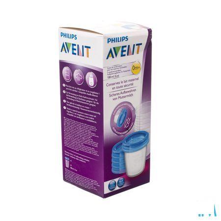 Philips Avent Via Natural Set Bewaarbeker 180 ml Scf619/05  -  Bomedys