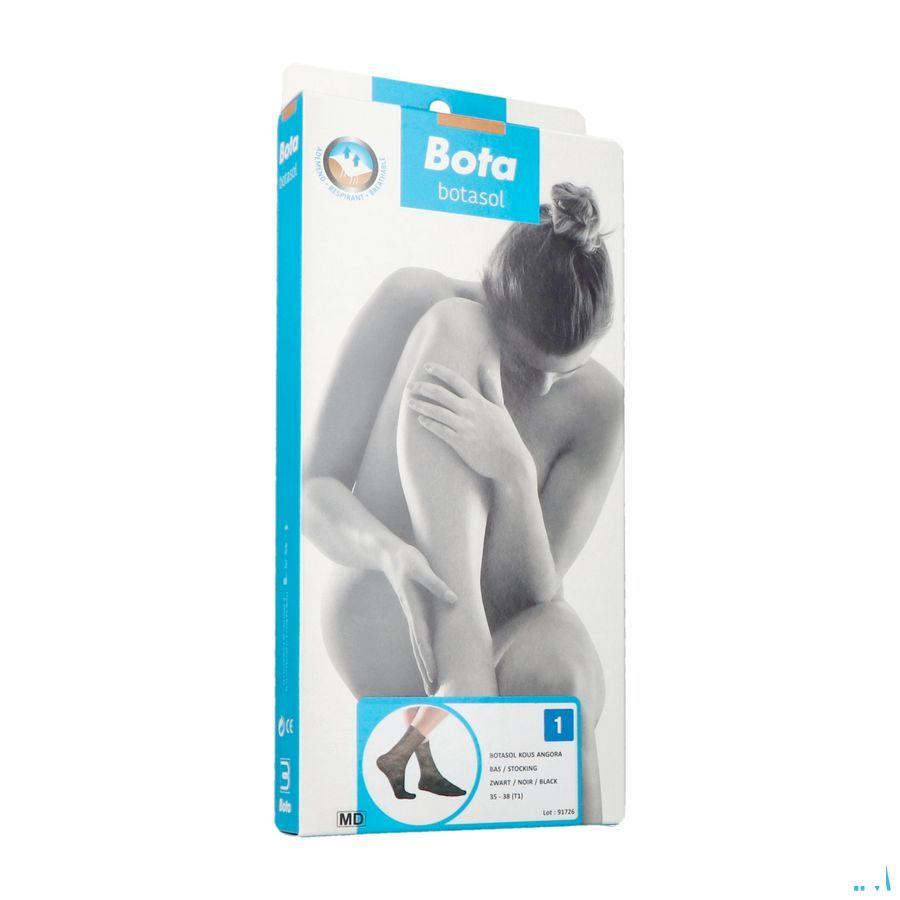 Botasol Kous Angora Zwart 1 35-38  -  Bota