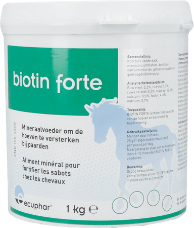 Biotin Forte Poeder Oraal 1kg  -  Ecuphar