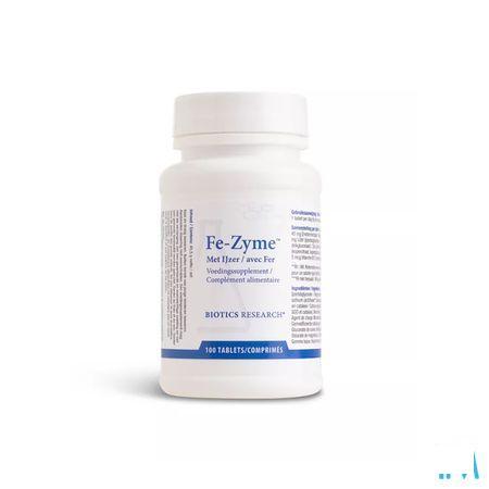 Biotics Fe-Zyme 25mg 100 tabletten  -  Energetica Natura