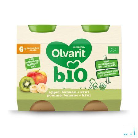 Olvarit Bio Pomme Banane Kiwi 6M 2X200G  -  Nutricia