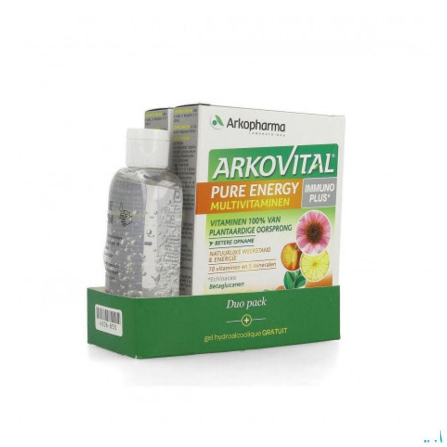 Arkovital Pure Energy Comp 2X30+Gel Gratuit 110ml  -  Arkopharma 