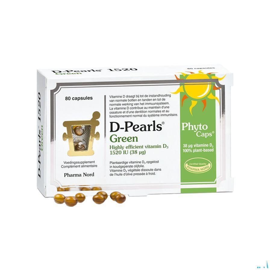 D-Pearls Green 1520 V-Caps 80