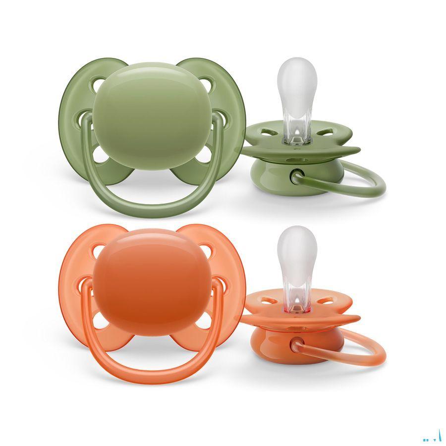 Philips Avent Fopspeen +18M Ultra Soft Kaki/Terr.2