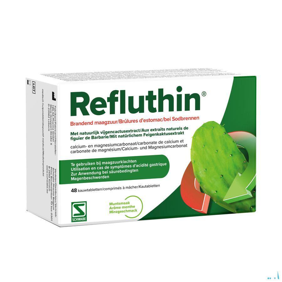 Refluthin Munt Kauwtabl 48