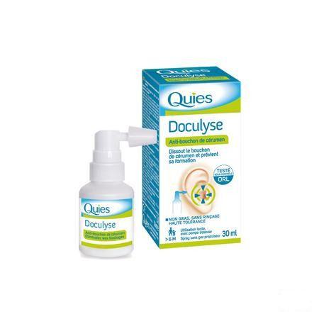 Quies Doculyse Anti bouchon Cerumen Spray 30 ml  -  Quies