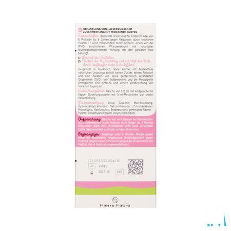 Balso Kids Hoestsiroop Z/Suiker 125ml + Pipet