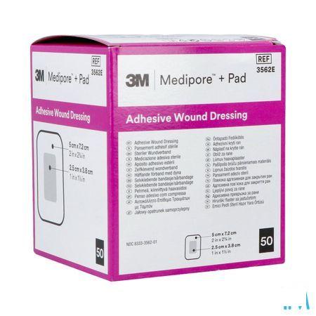 Medipore + Pad 3m 5x 7,2cm 50 3562e  -  3M