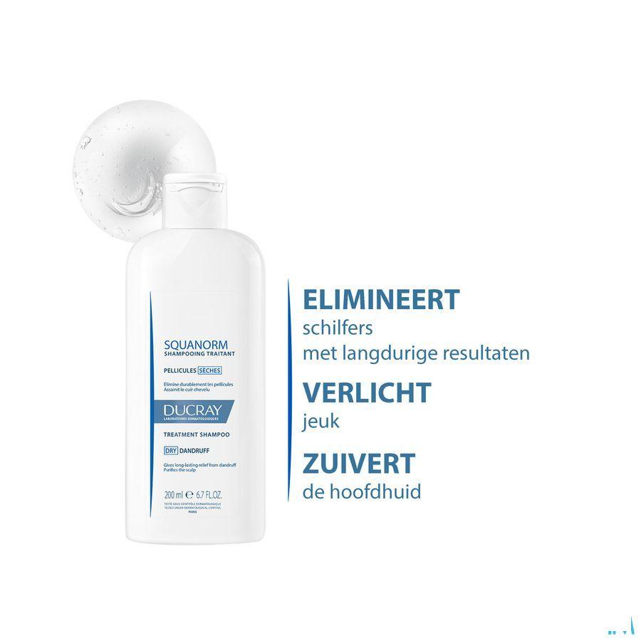 Ducray Squanorm Shampoo Droge Schilfers 200  ml Nf