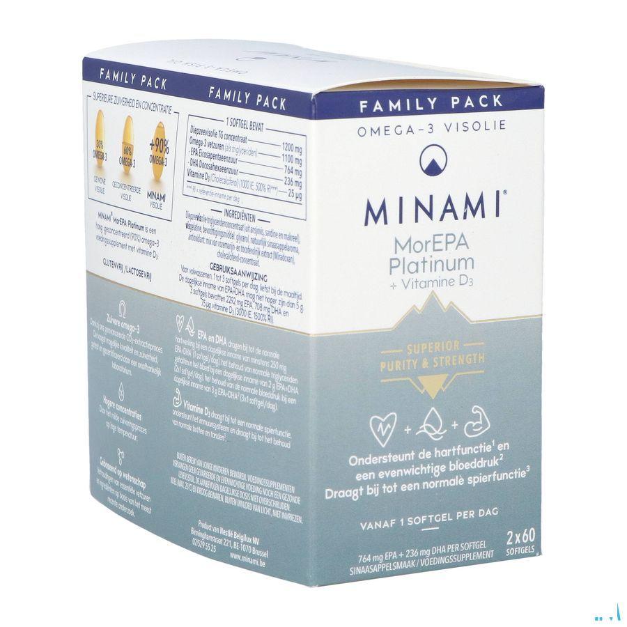 Minami Morepa Platinum + Vit D3 Caps 120  -  Nestle