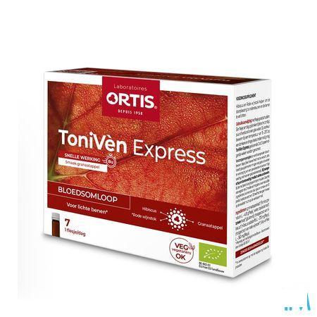 Ortis Toniven Express Monodosis Flacon 7x15 ml  -  Ortis