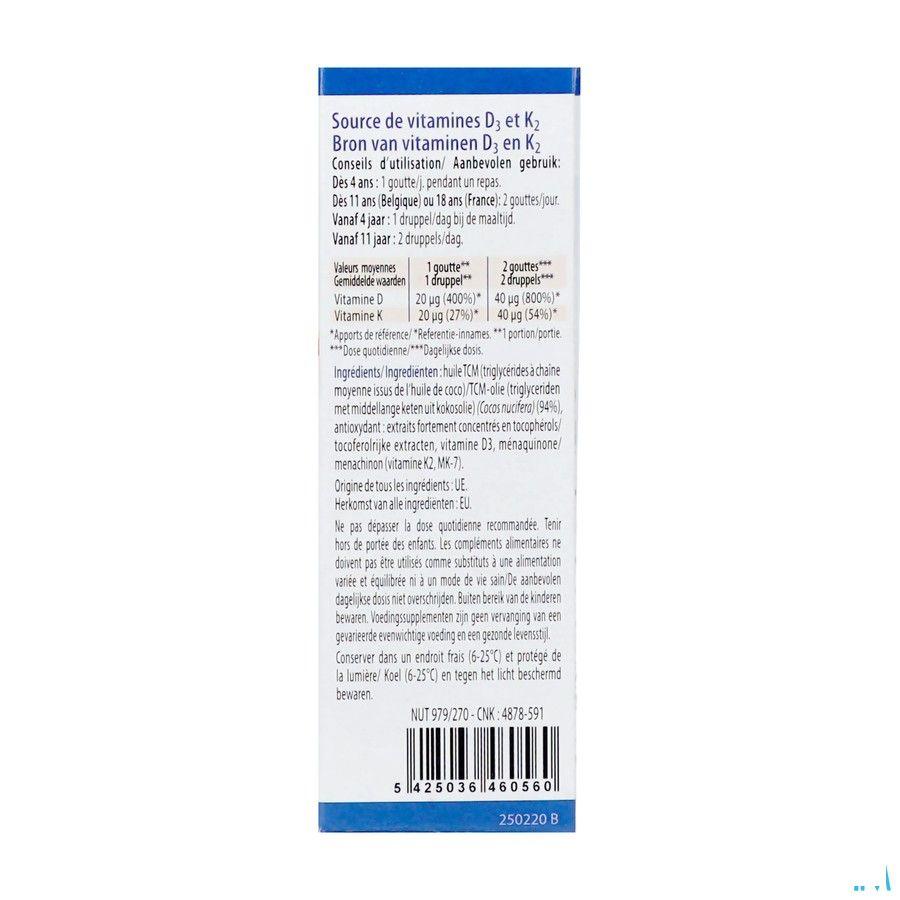 Vitamine D3 K2 Flacon 20 ml  -  Natura Medicatrix