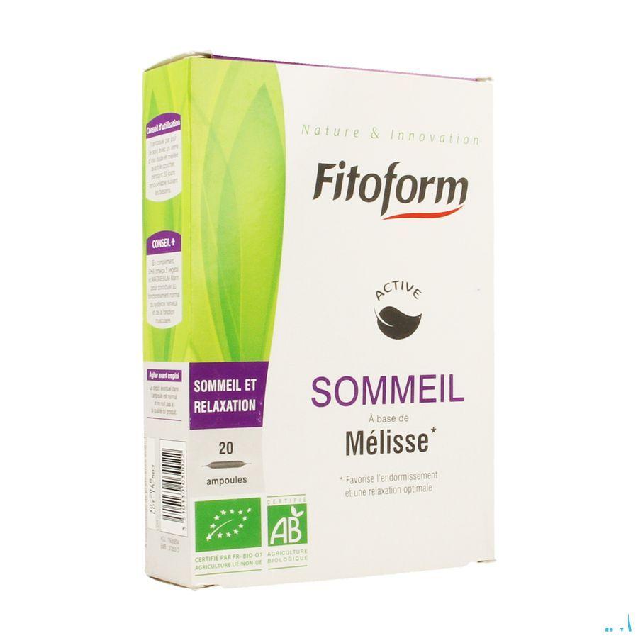 Slaap Ampullen 20x10 ml Fitoform  -  Bioholistic Diffusion