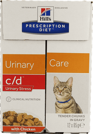 Prescription Diet Feline C/d Stress Chicken 12x85 gr 