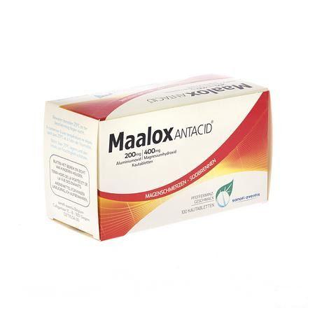 Maalox Antacid 200/400 Comprimes 100