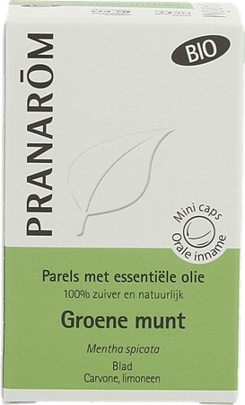 Parels Bio Groene Munt Ess Olie 60  -  Pranarom