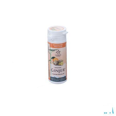 Ginjer Original Xylitol Kauwgom 30 grr - Lemon Pharma  -  Eureka Pharma