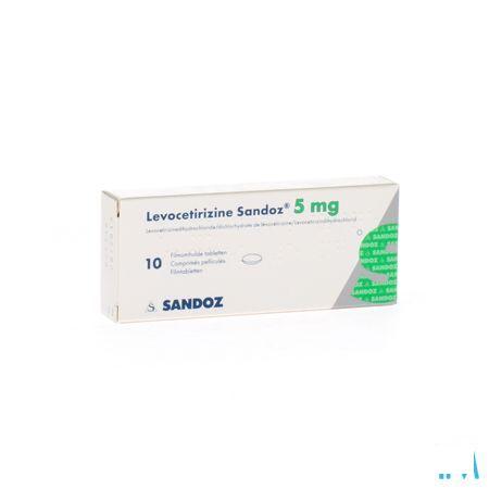 Levocetirizine Sandoz 5 mg Tabletten Enrob. 10 X 5 mg