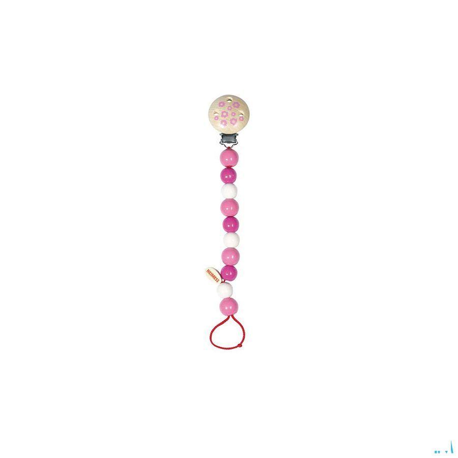 Heimess Fopspeenketting Hout Roze H9217  -  Bomedys