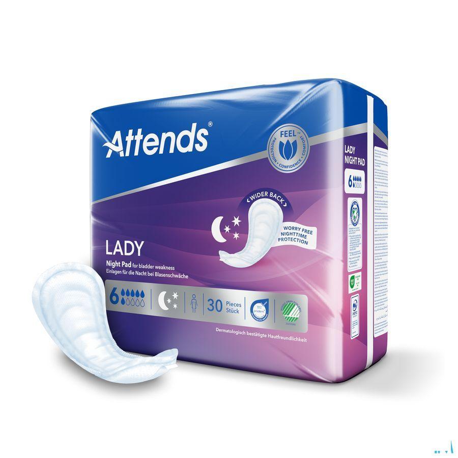 Attends Lady Night Pad 1 x 30