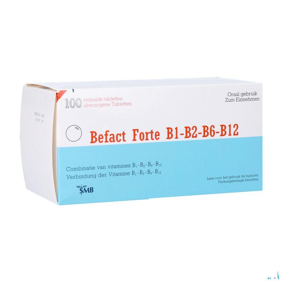 Befact Forte B1-B2-B6-B12 Omhulde Tabl 100 Ud