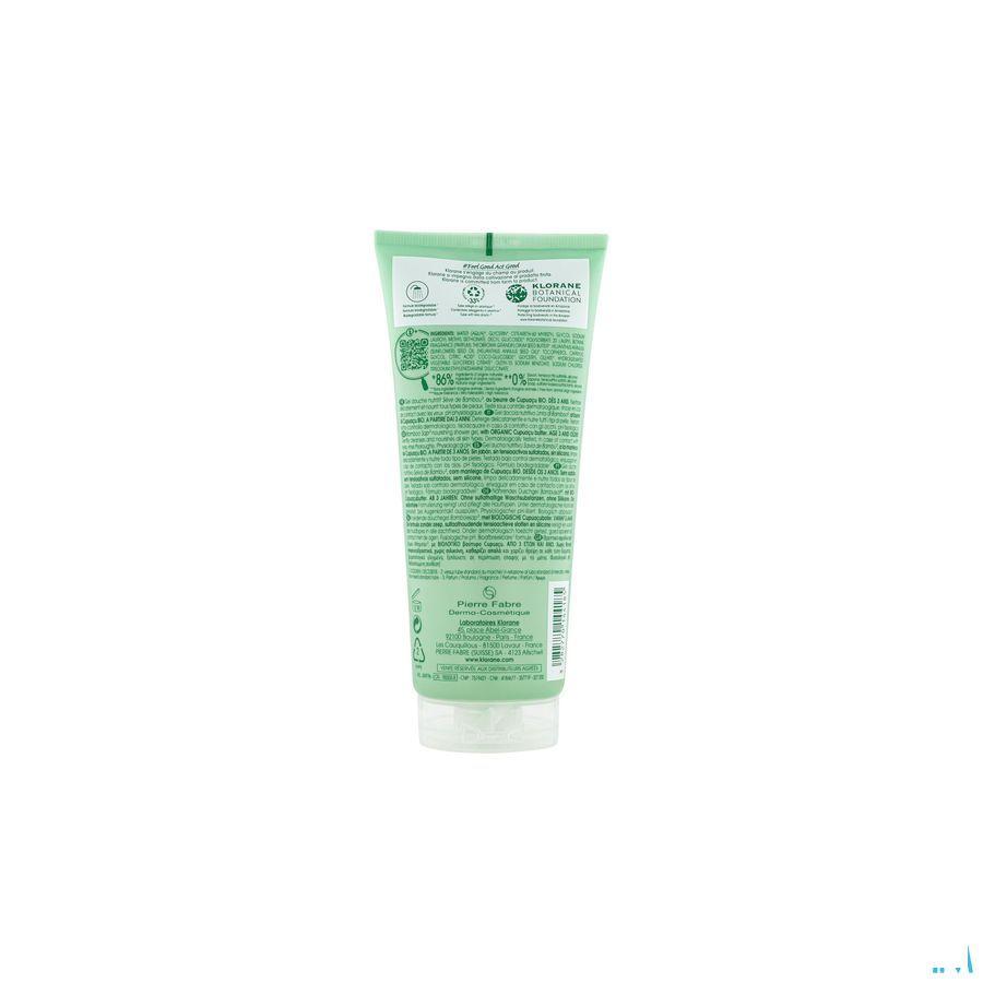 Klorane Lichaam Douchegel Seve Bamboe 200 ml