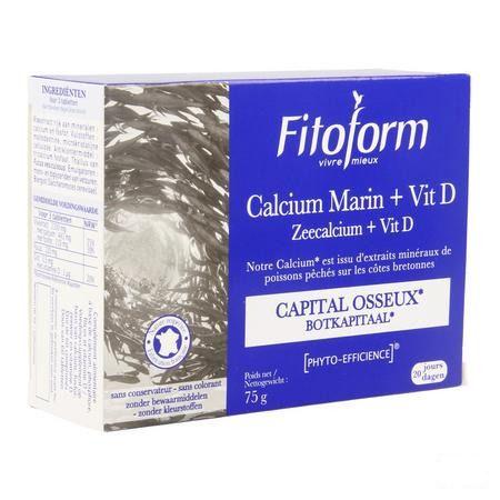 Calcium Marin Comprimes 60 Fitoform  -  Bioholistic Diffusion