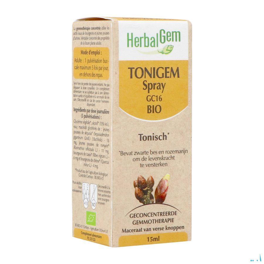 Herbalgem Tonigem Spray Bio 15 ml