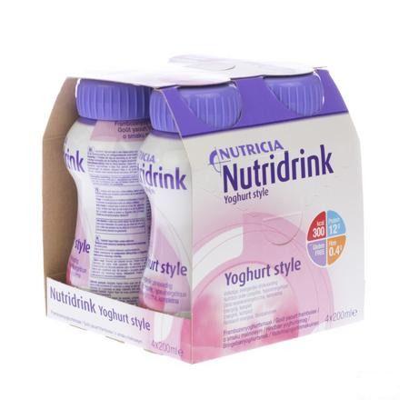 Nutridrink Yoghurtsmaak Framboos 4x200 ml  -  Nutricia