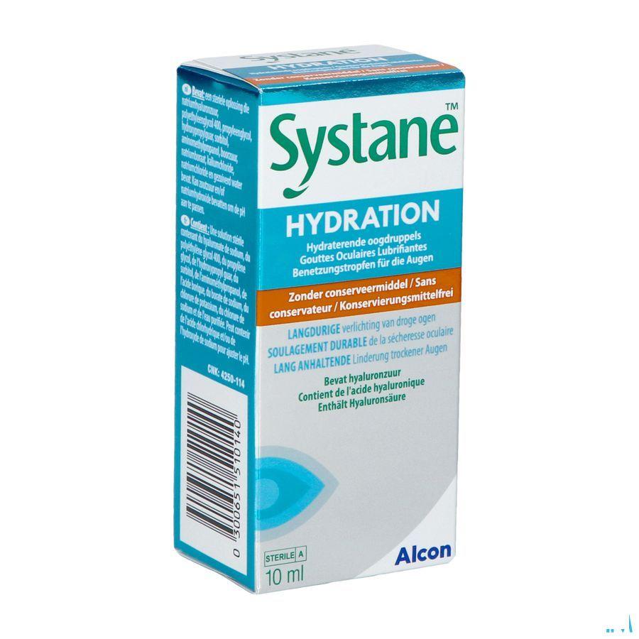 Systane Hydratation Oogdruppels Zonder Bewaarmiddel Flacon 10 ml 