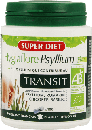 Super Diet Hygiaflore Psyllium Capsule 100  -  Superdiet Laboratoires