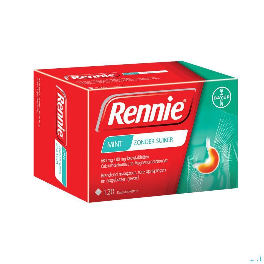 Rennie Sans Sucre Pastilles 120