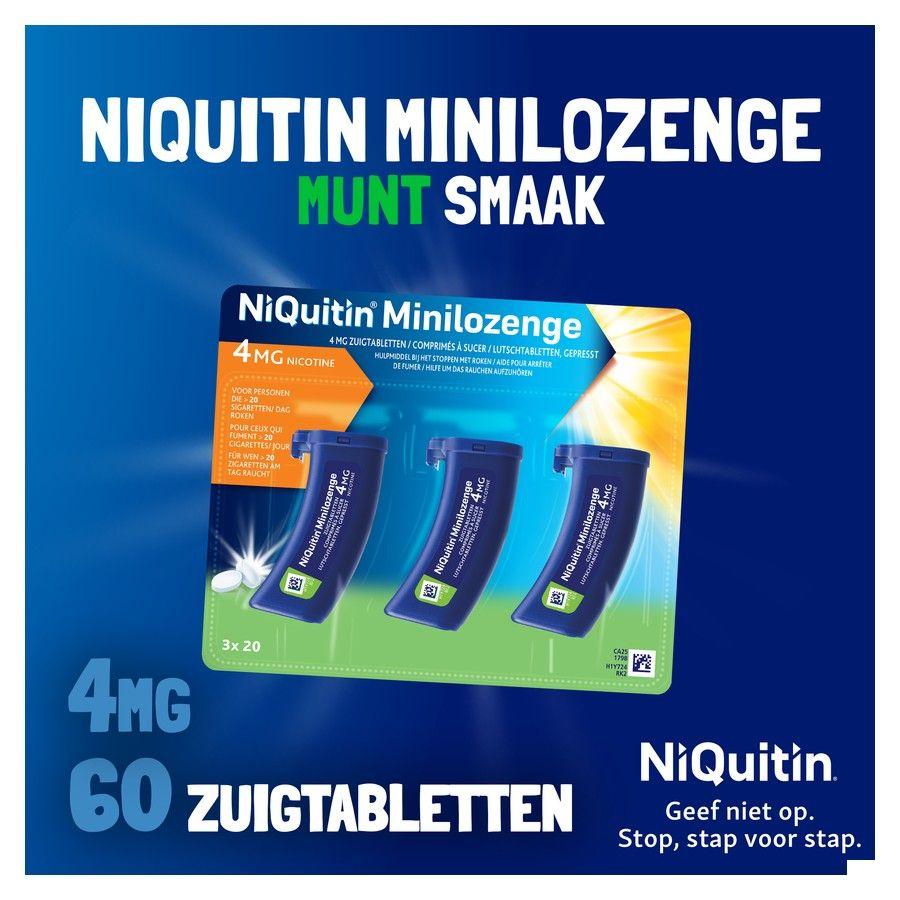 Niquitin 4,0 mg Minilozenge Zuigtabl 60  -  Perrigo