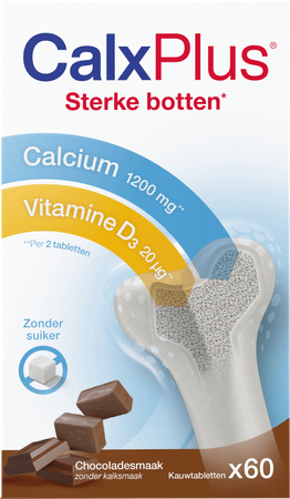 Calx-plus Chocolade Tabletten 60