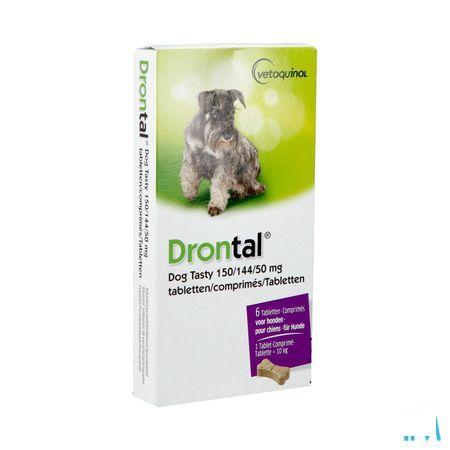 Drontal Tasty Bone 150/144/5 mg 10kg Dog Comprimes 6