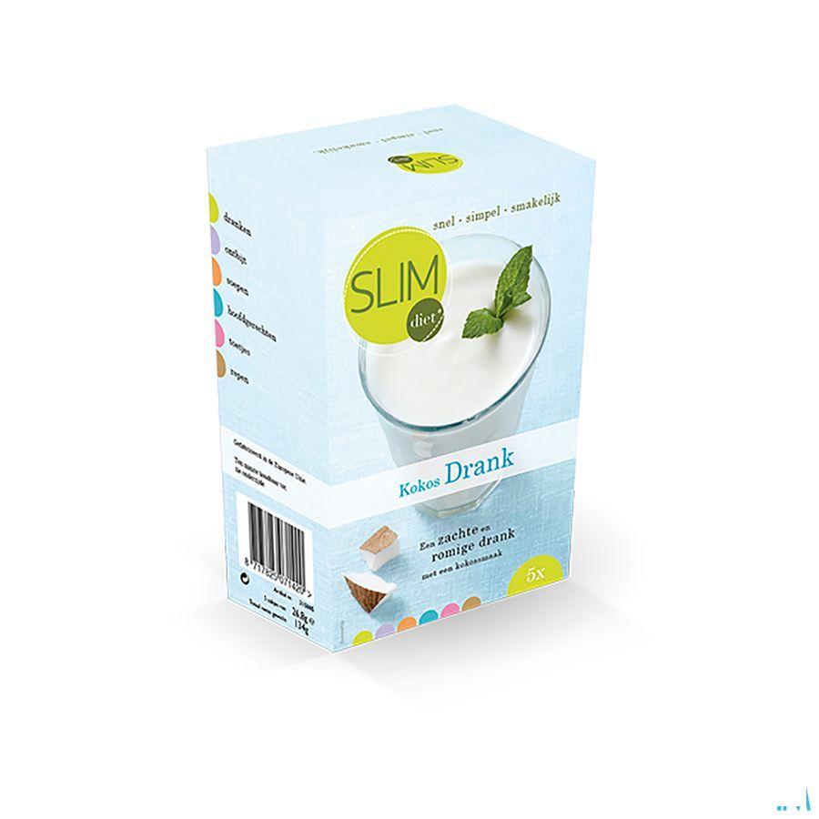 Slimdiet Boisson Noix De Coco Sachets 5x25 gr  -  Slimdiet Bv