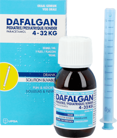 Dafalgan Pediatrie 30 mg/ml Siroop Flacon 90 ml