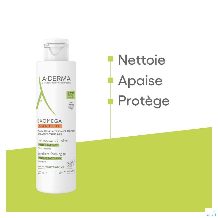 Aderma Exomega Control Emol. Schuimende Gel 200 ml  -  Aderma Benelux